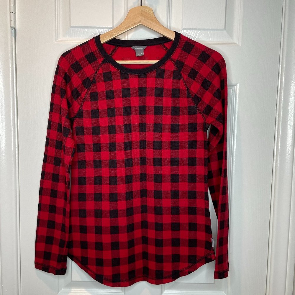 Red & Black Plaid Eddie Bauer Henley